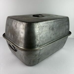 Wear-Ever Vintage Aluminum Roasting Pan with Lid